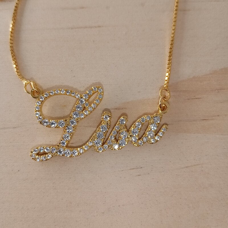 Sterling Silver Script Necklace